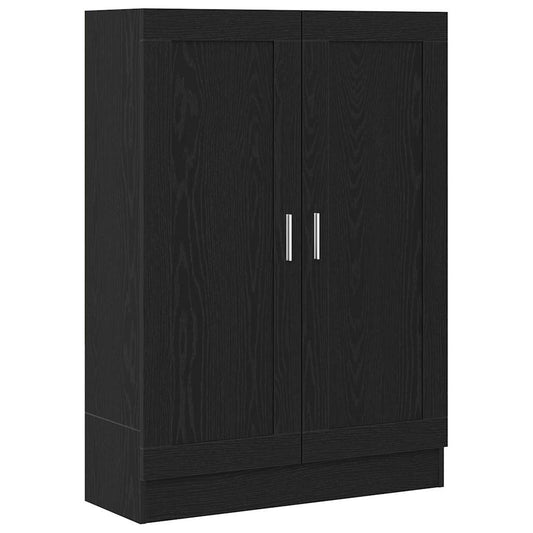 Bokhylle i Svart Eik 82,5x30,5x115 cm i Konstruert Tre