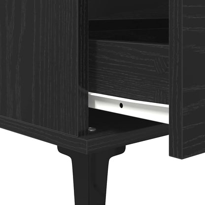 Skap Svart Eik 60x35x70 cm Konstruert Tre