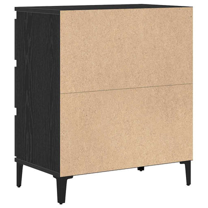 Skap Svart Eik 60x35x70 cm Konstruert Tre