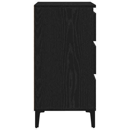 Skap Svart Eik 60x35x70 cm Konstruert Tre