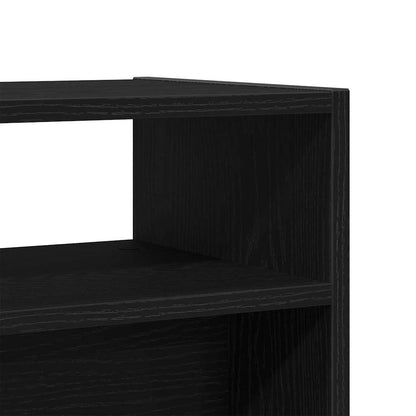 Svart Eik Konsollbord - 78x30x80 cm - Laget av konstruert tre