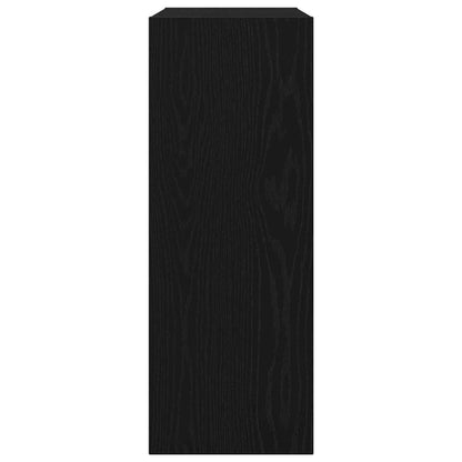 Svart Eik Konsollbord - 78x30x80 cm - Laget av konstruert tre