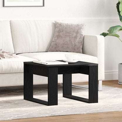 Svart Eik Sidebord - 50x50x35 cm, Laget av Ingeniørt Tre