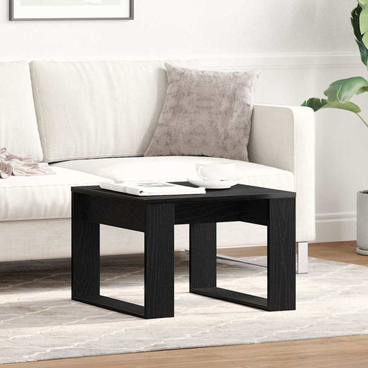 Svart Eik Sidebord - 50x50x35 cm, Laget av Ingeniørt Tre