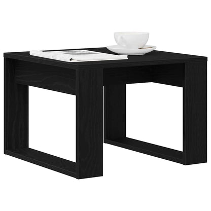 Svart Eik Sidebord - 50x50x35 cm, Laget av Ingeniørt Tre