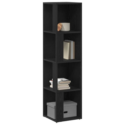 Bokhylle, Svart Eik, 33x33x132 cm, Laget av tre