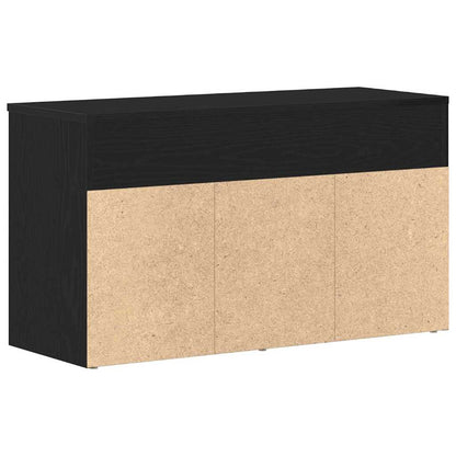 Benk for gangen - Svart eik 60x30x45 cm i ingeniørtre