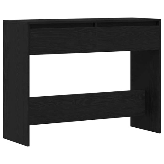 Svart Eike Konsollbord - 100x35x76.5 cm - Konstruert Tre