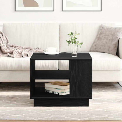 Svart Eik Kaffebord 55x55x42 cm Laget av Konstruert Tre