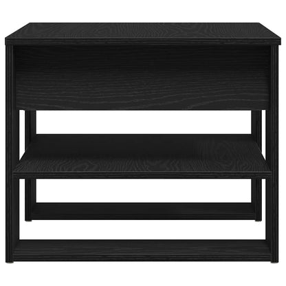 Svart Eik Kaffe Bord 55.5x55x45 cm Laget av Konstruert Tre