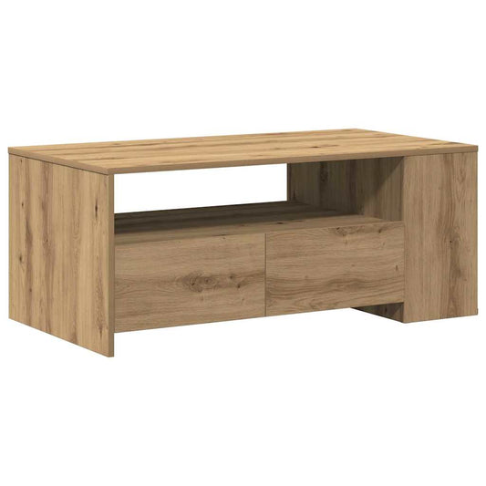 Kaffebord - Artisan Eik - 102x55x43.5 cm - Laget av konstruert tre