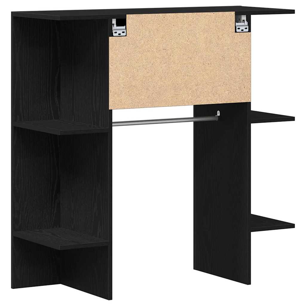 Gangskap Sort Eik 97,5x37x99 cm Konstruert Tre