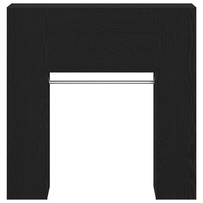 Gangskap Sort Eik 97,5x37x99 cm Konstruert Tre