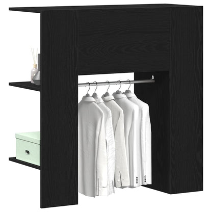 Gangskap Sort Eik 97,5x37x99 cm Konstruert Tre