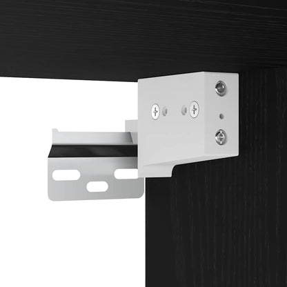 Hengende Veggskap Svart Eik 69,5 x 32,5 x 90 cm Konstruert tre