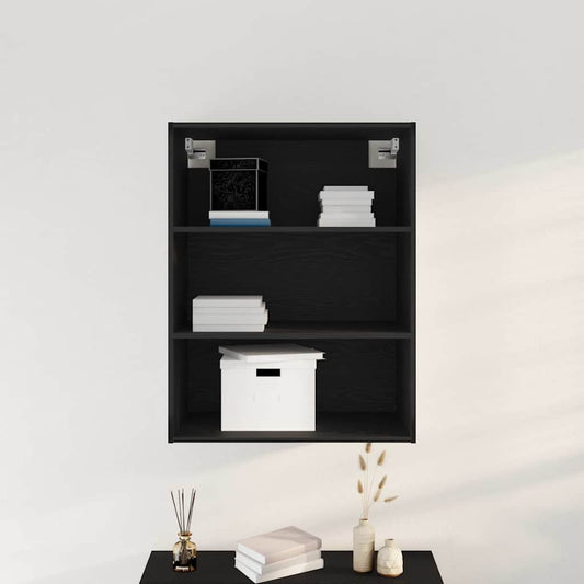 Hengende Veggskap Svart Eik 69,5 x 32,5 x 90 cm Konstruert tre