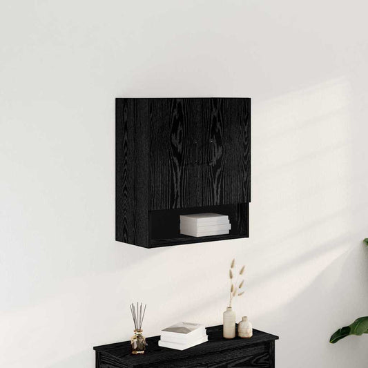 Veggskap svart eik 60x30x70 cm laget av tre