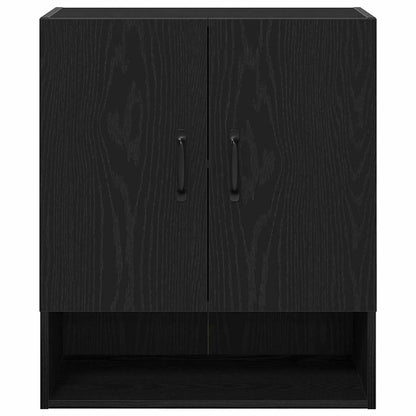 Veggskap svart eik 60x30x70 cm laget av tre
