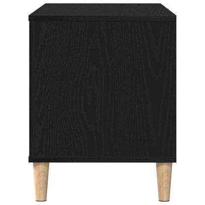 EP Record Cabinet Svart Eik 100x38x48 cm Konstruert Tre