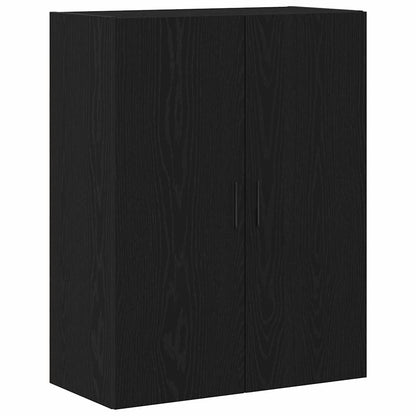 Vegghengt skap Svart eik 69.5 x 34 x 90 cm Konstruert tre