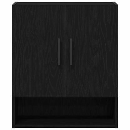 Veggskap Svart Eik 60x31x70 cm Konstruert Tre