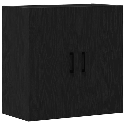 Veggskap Svart Eik 60x31x60 cm Konstruert Tre