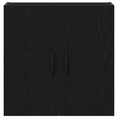 Veggskap Svart Eik 60x31x60 cm Konstruert Tre