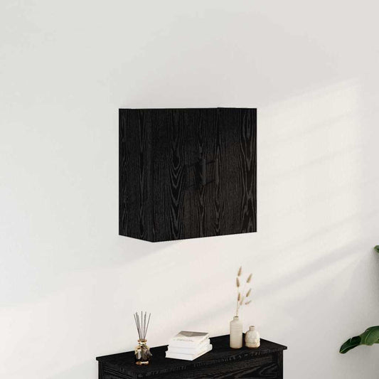 Veggskap Svart Eik 60x31x60 cm Konstruert tre