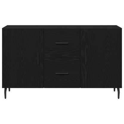 Sideboard Sort Eik 100x36x60 cm Ingeniørfat