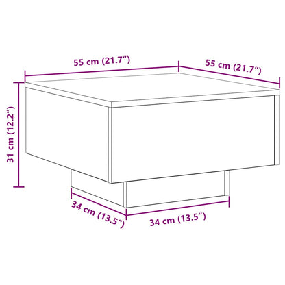 Kaffebord Artisian Eik 55x55x31 cm Ingeniørtre