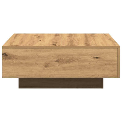 Kaffebord Håndlaget Eik 80x80x31 cm Konstruert Tre