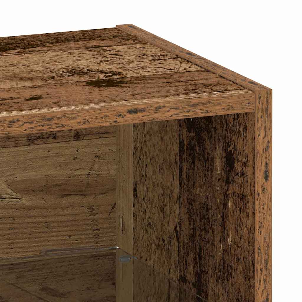 Flytende Hylle 2 stk Gammelt Tre 40x28,5x40 cm Konstruert Tre