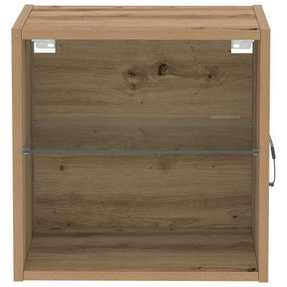 Flytende Hylle 2 stk Artisan Eik 40x28.5x40 cm Konstruert Tre