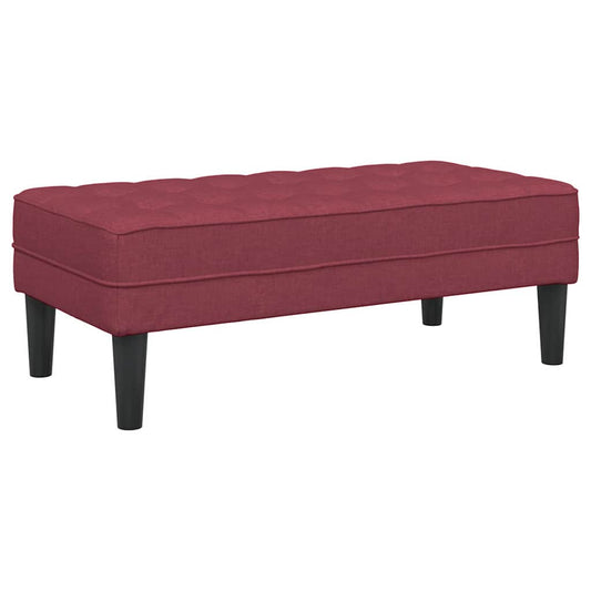 Benk Vinrød 113x57x39 cm Stoff