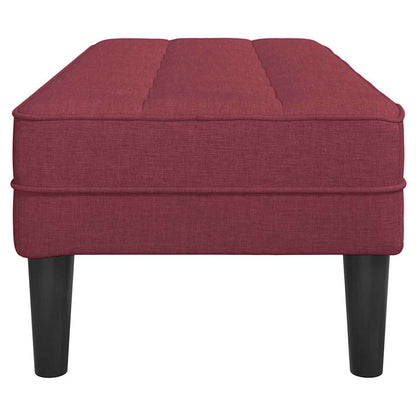 Benk Vinrød 113x57x39 cm Stoff