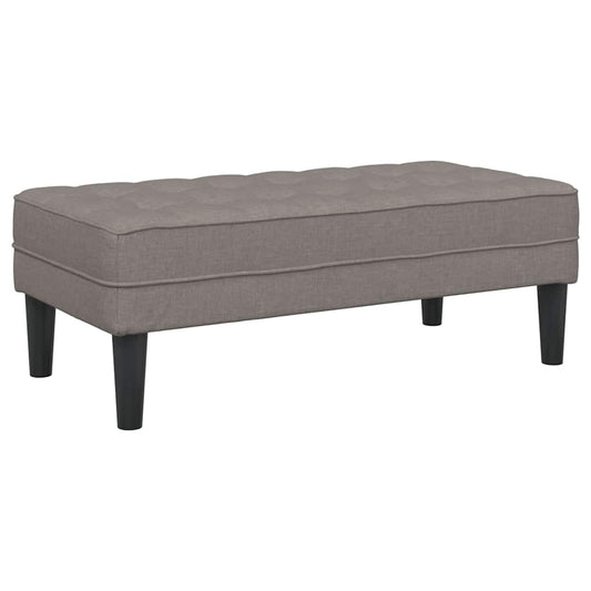 Benk Taupe 113x57x39 cm Stoff