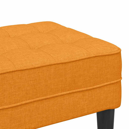 Benk Mørk Gul 113x57x39 cm Stoff