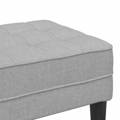 Benk Skygrå 113x57x39 cm Stoff