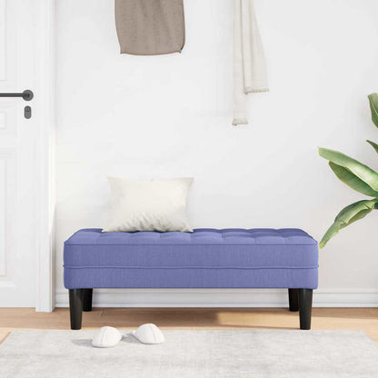 Benk Jeans Blå 113x57x39 cm Stoff