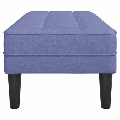 Benk Jeans Blå 113x57x39 cm Stoff