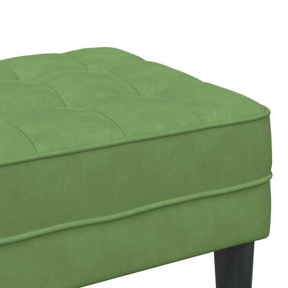 Benk Lys Grønn 113x57x39 cm Fløyel
