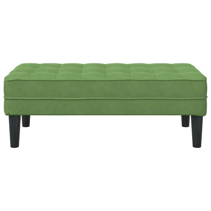 Benk Lys Grønn 113x57x39 cm Fløyel