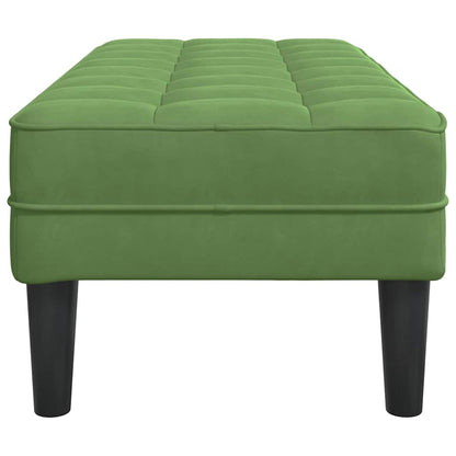 Benk Lys Grønn 113x57x39 cm Fløyel
