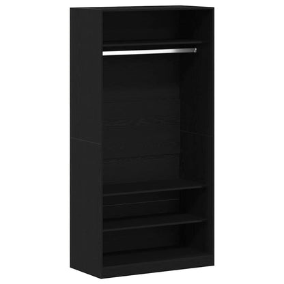 Black Oak Garderobe 100 x 50 x 200 cm - Laget av konstruert tre