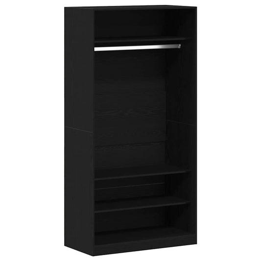 Black Oak Garderobe 100 x 50 x 200 cm - Laget av konstruert tre
