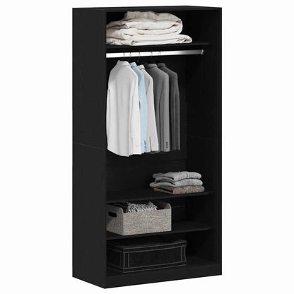 Black Oak Garderobe 100 x 50 x 200 cm - Laget av konstruert tre