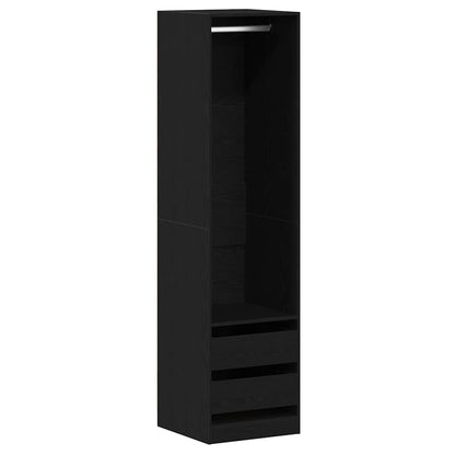 Garderobe - Svart Eik, 50 x 50 x 200 cm, Laget av konstruert tre
