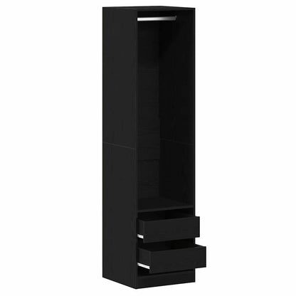 Garderobe - Svart Eik, 50 x 50 x 200 cm, Laget av konstruert tre