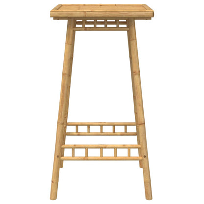 Utendørs barbord kvadrat 55x55x100 cm bambus