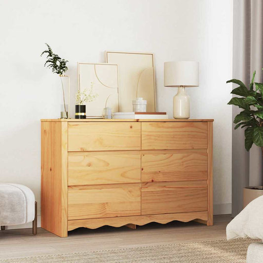 Kommode "DRAMMEN" 111x43x73,5 cm Massivt Furutre